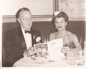 Jack & Martha (Pace) Tallman Dec 1952 at Le Cog Rouge